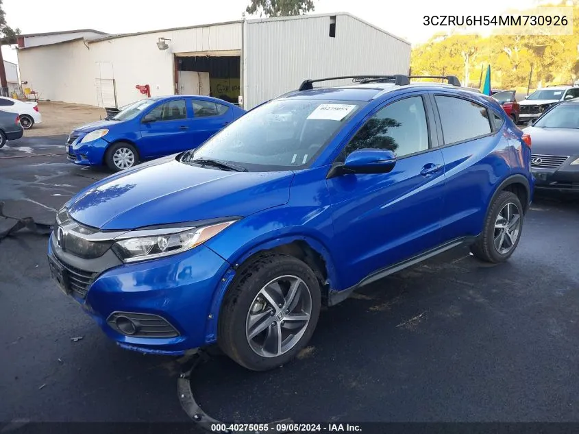 2021 Honda Hr-V Awd Ex VIN: 3CZRU6H54MM730926 Lot: 40275055