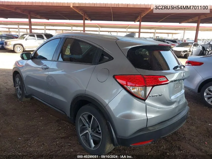 2021 Honda Hr-V Ex VIN: 3CZRU5H54MM701100 Lot: 40299051