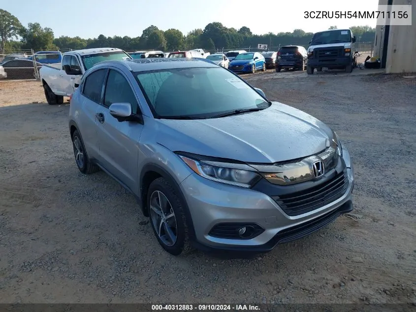 2021 Honda Hr-V Ex VIN: 3CZRU5H54MM711156 Lot: 40312883