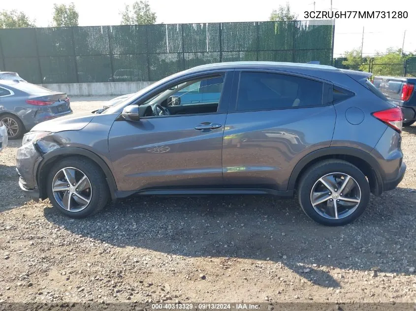 3CZRU6H77MM731280 2021 Honda Hr-V Awd Ex-L