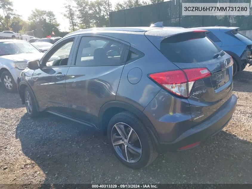 2021 Honda Hr-V Awd Ex-L VIN: 3CZRU6H77MM731280 Lot: 40313329