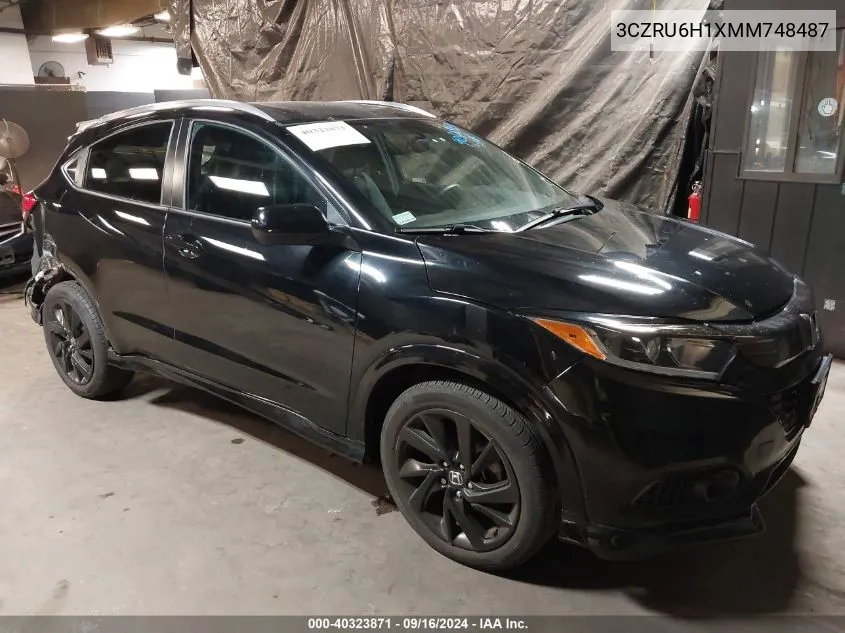 2021 Honda Hr-V Awd Sport VIN: 3CZRU6H1XMM748487 Lot: 40323871