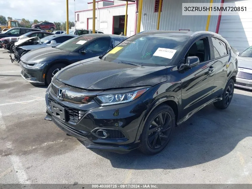 2021 Honda Hr-V 2Wd Sport VIN: 3CZRU5H15MM720851 Lot: 40350725