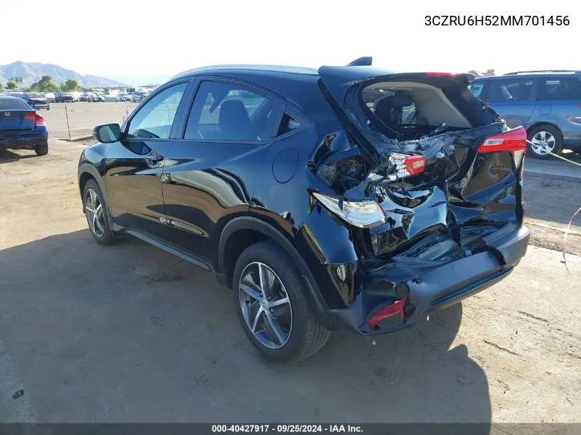 2021 Honda Hr-V Awd Ex VIN: 3CZRU6H52MM701456 Lot: 40427917