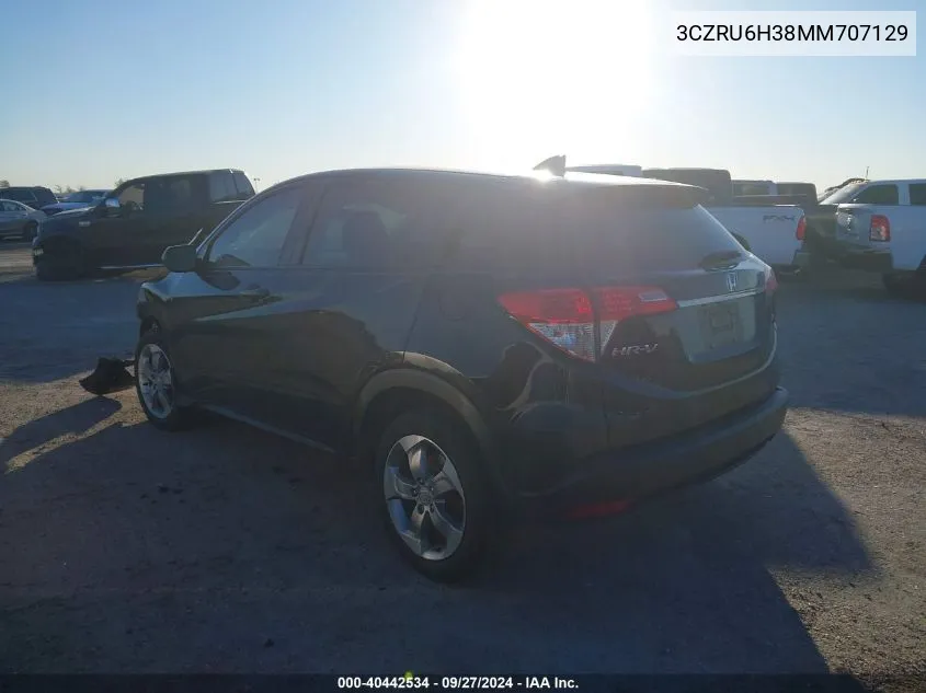 2021 Honda Hr-V Lx VIN: 3CZRU6H38MM707129 Lot: 40442534