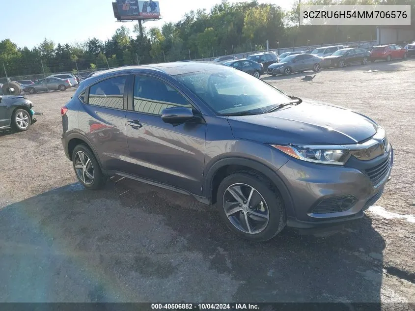 2021 Honda Hr-V Awd Ex VIN: 3CZRU6H54MM706576 Lot: 40506882