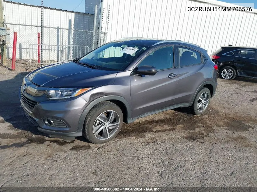 2021 Honda Hr-V Awd Ex VIN: 3CZRU6H54MM706576 Lot: 40506882