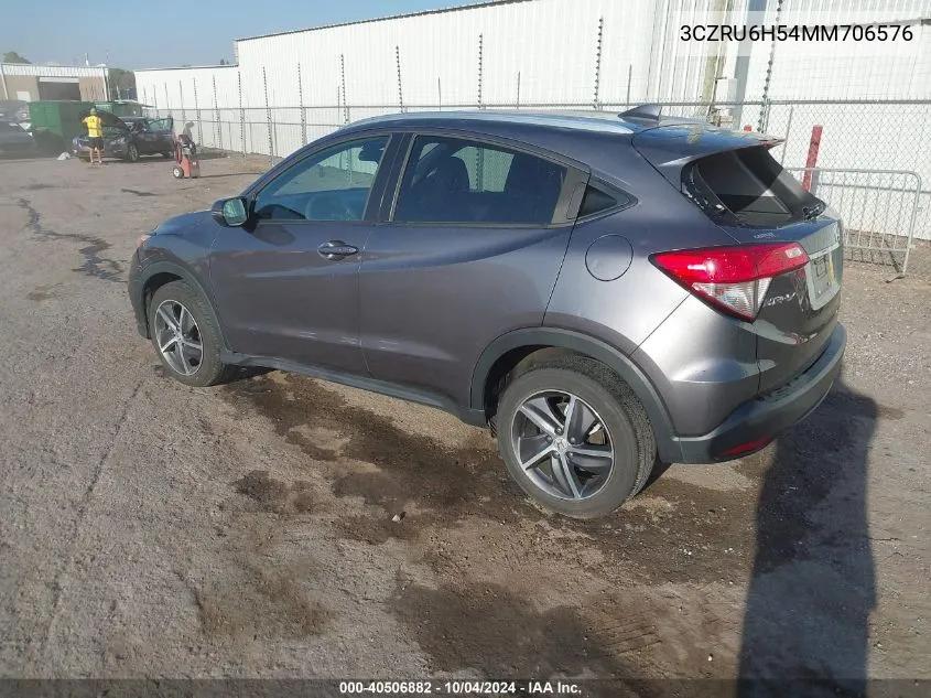 2021 Honda Hr-V Awd Ex VIN: 3CZRU6H54MM706576 Lot: 40506882