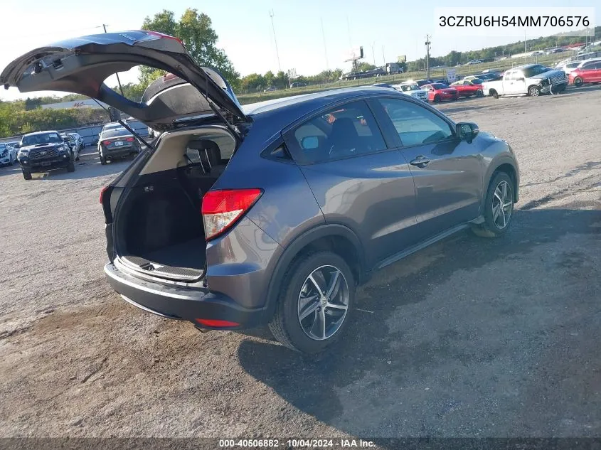 2021 Honda Hr-V Awd Ex VIN: 3CZRU6H54MM706576 Lot: 40506882