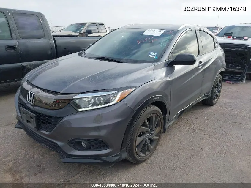 2021 Honda Hr-V 2Wd Sport VIN: 3CZRU5H19MM716348 Lot: 40584408