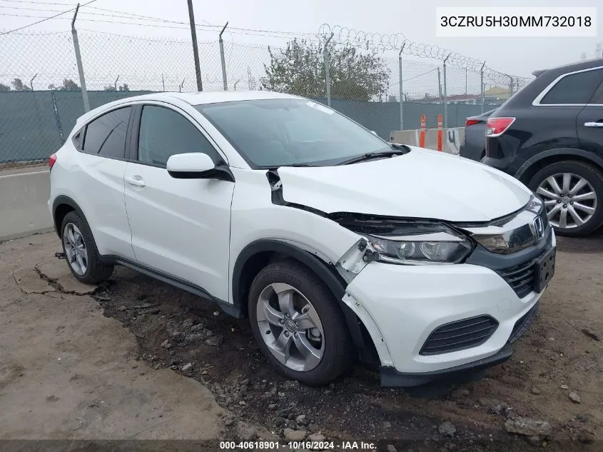 2021 Honda Hr-V 2Wd Lx VIN: 3CZRU5H30MM732018 Lot: 40618901