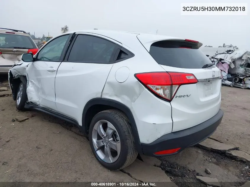 2021 Honda Hr-V 2Wd Lx VIN: 3CZRU5H30MM732018 Lot: 40618901