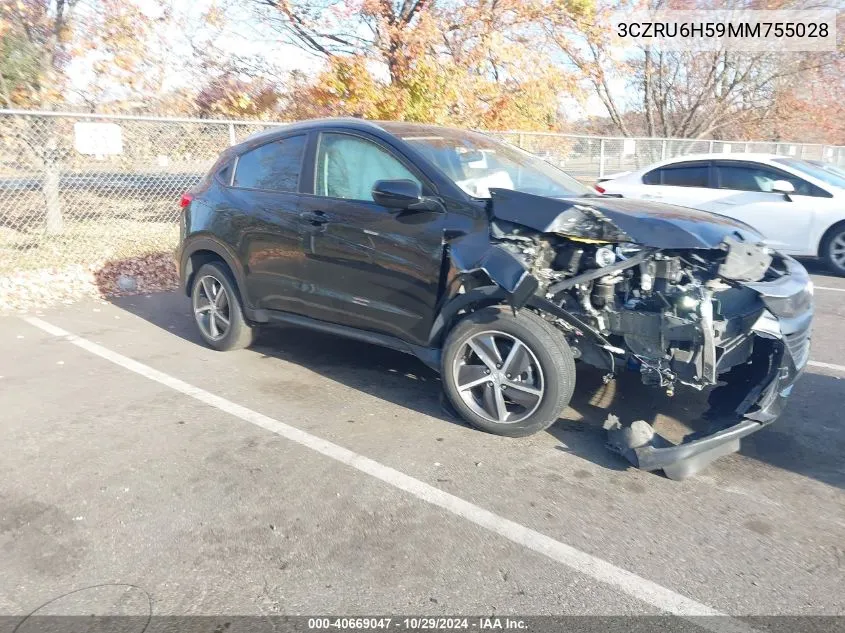 2021 Honda Hr-V Awd Ex VIN: 3CZRU6H59MM755028 Lot: 40669047