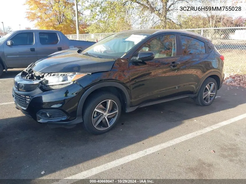 2021 Honda Hr-V Awd Ex VIN: 3CZRU6H59MM755028 Lot: 40669047