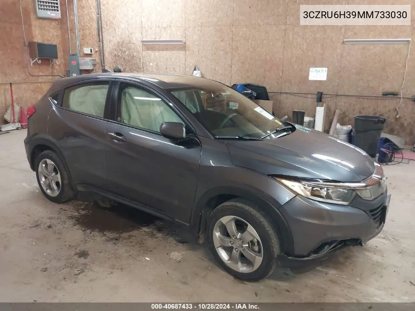 2021 Honda Hr-V Lx VIN: 3CZRU6H39MM733030 Lot: 40687433