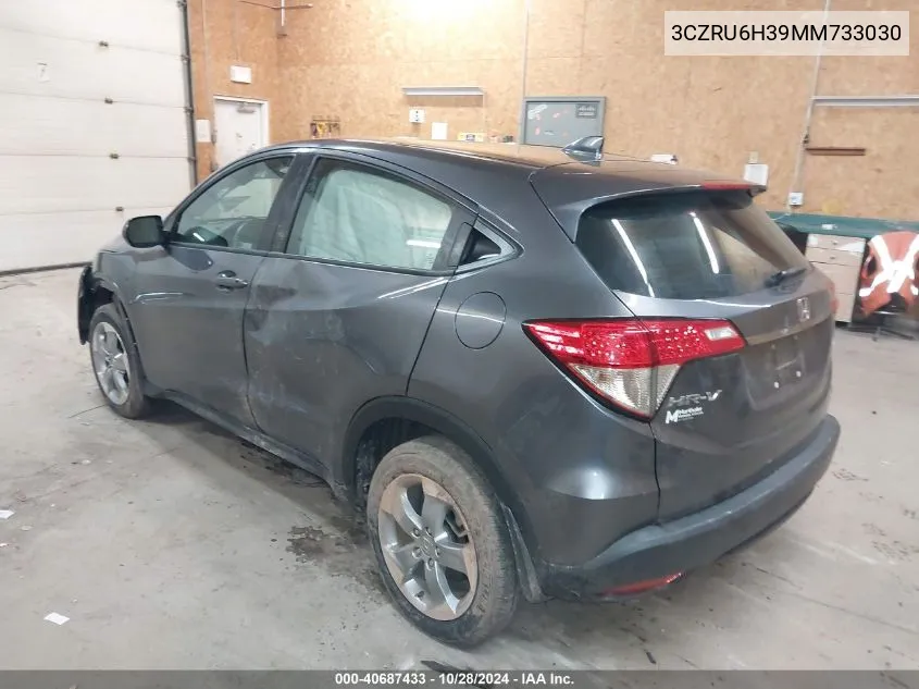 2021 Honda Hr-V Lx VIN: 3CZRU6H39MM733030 Lot: 40687433