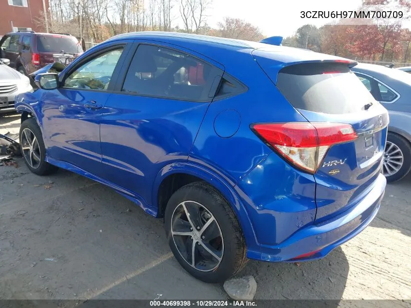 2021 Honda Hr-V Awd Touring VIN: 3CZRU6H97MM700709 Lot: 40699398