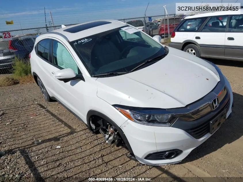 2021 Honda Hr-V 2Wd Ex VIN: 3CZRU5H58MM723455 Lot: 40699486