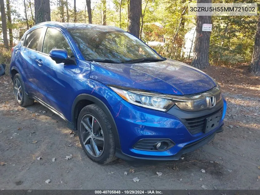 2021 Honda Hr-V 2Wd Ex VIN: 3CZRU5H55MM721002 Lot: 40705848