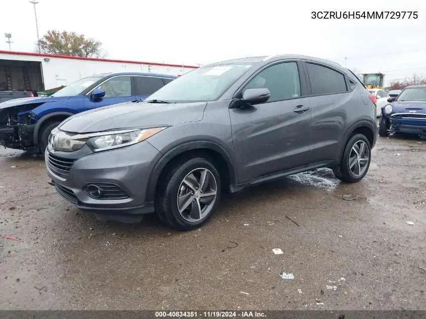 2021 Honda Hr-V Awd Ex VIN: 3CZRU6H54MM729775 Lot: 40834351