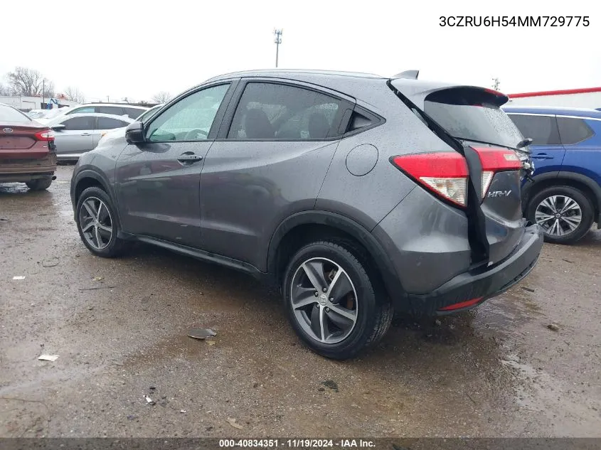 2021 Honda Hr-V Awd Ex VIN: 3CZRU6H54MM729775 Lot: 40834351