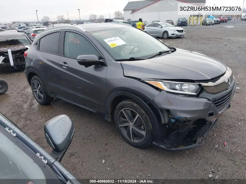 2021 Honda Hr-V Awd Ex VIN: 3CZRU6H53MM723076 Lot: 40860932