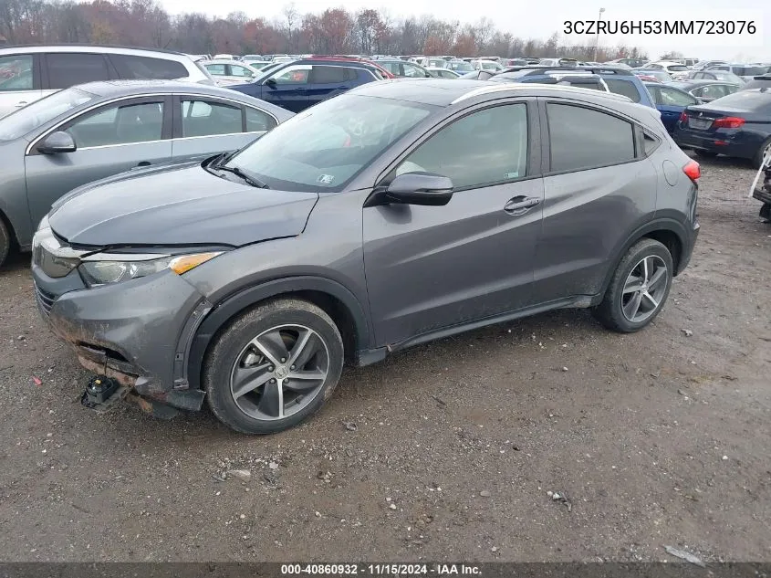 2021 Honda Hr-V Awd Ex VIN: 3CZRU6H53MM723076 Lot: 40860932