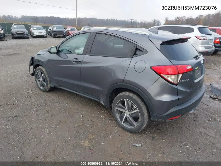 2021 Honda Hr-V Awd Ex VIN: 3CZRU6H53MM723076 Lot: 40860932