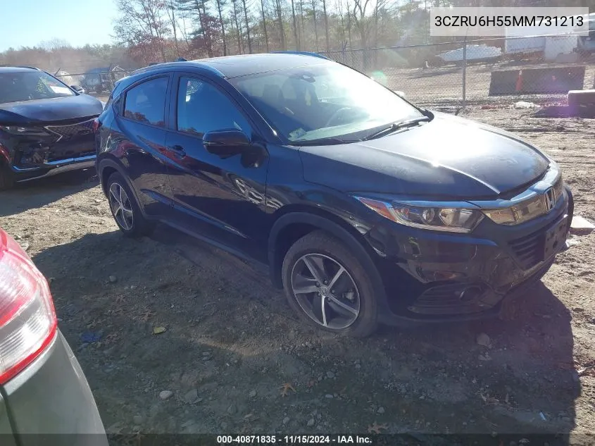 2021 Honda Hr-V Awd Ex VIN: 3CZRU6H55MM731213 Lot: 40871835