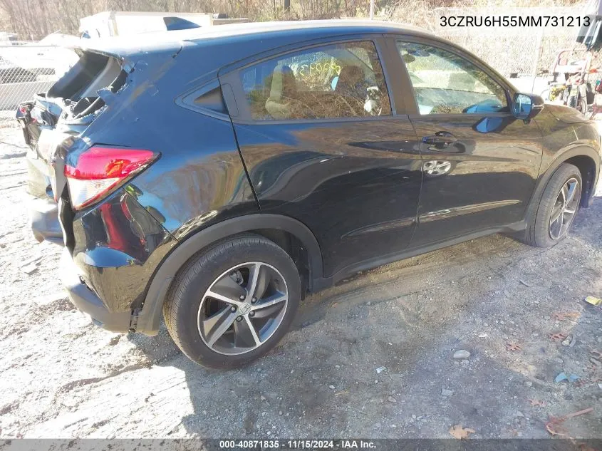 2021 Honda Hr-V Awd Ex VIN: 3CZRU6H55MM731213 Lot: 40871835