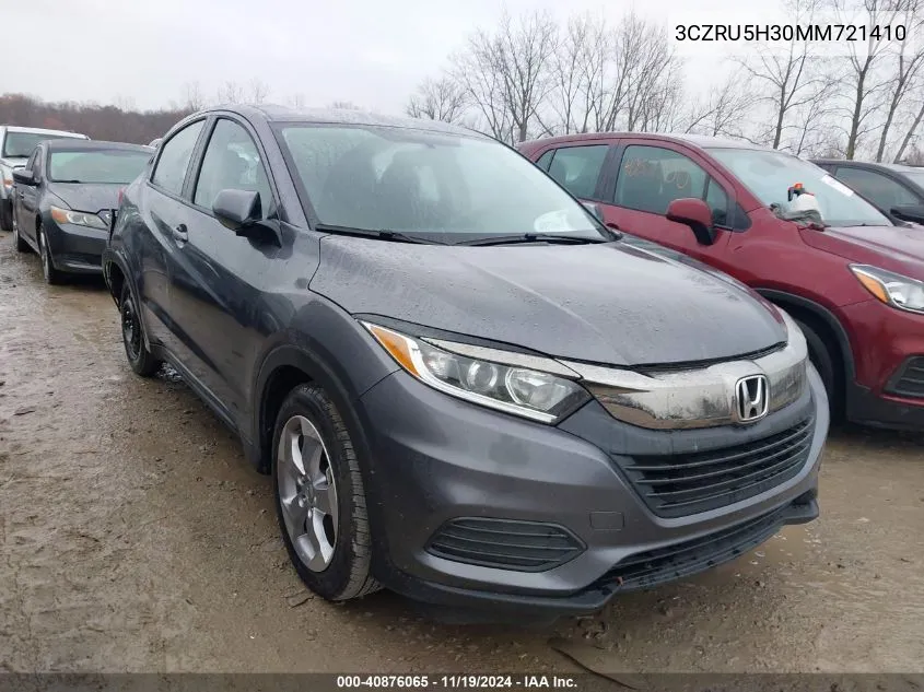 2021 Honda Hr-V 2Wd Lx VIN: 3CZRU5H30MM721410 Lot: 40876065