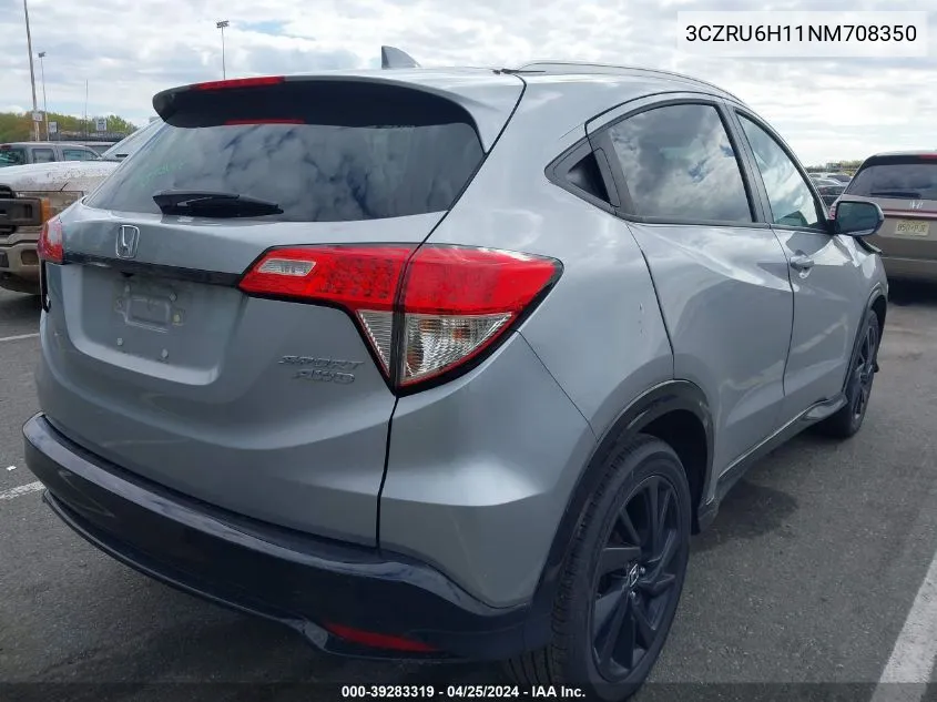 2022 Honda Hr-V Awd Sport VIN: 3CZRU6H11NM708350 Lot: 39283319