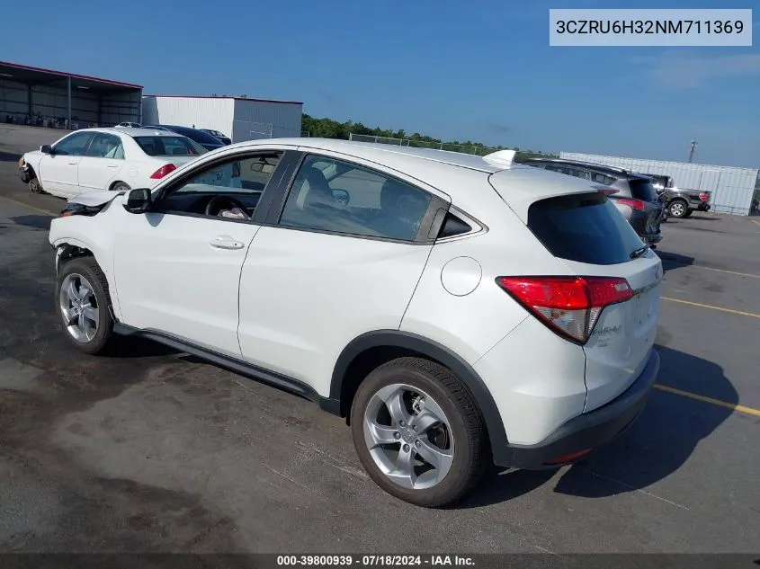 2022 Honda Hr-V Awd Lx VIN: 3CZRU6H32NM711369 Lot: 39800939