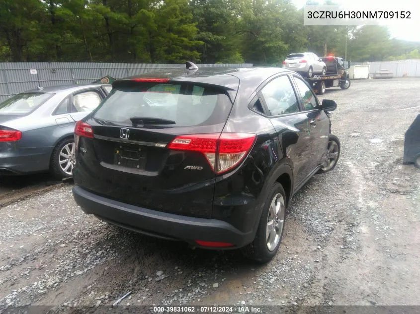 3CZRU6H30NM709152 2022 Honda Hr-V Awd Lx