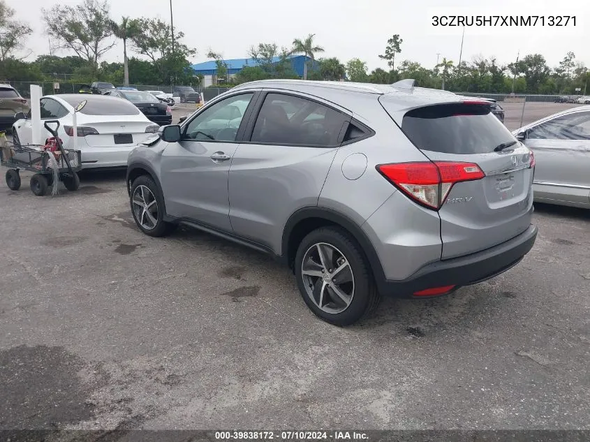 2022 Honda Hr-V 2Wd Ex-L VIN: 3CZRU5H7XNM713271 Lot: 39838172