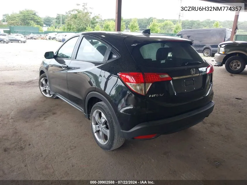 2022 Honda Hr-V Awd Lx VIN: 3CZRU6H32NM774357 Lot: 39902588