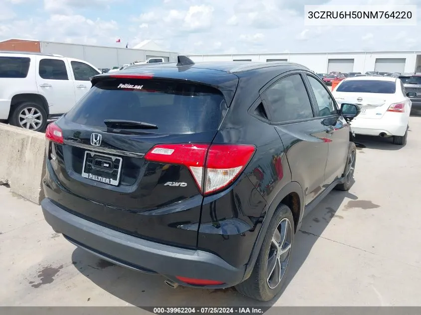 2022 Honda Hr-V Awd Ex VIN: 3CZRU6H50NM764220 Lot: 39962204