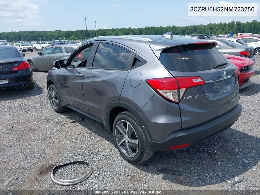 2022 Honda Hr-V Awd Ex VIN: 3CZRU6H52NM723250 Lot: 39987237