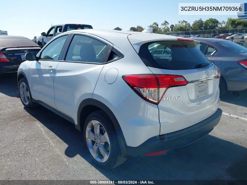 2022 Honda Hr-V 2Wd Lx VIN: 3CZRU5H35NM709366 Lot: 39989341