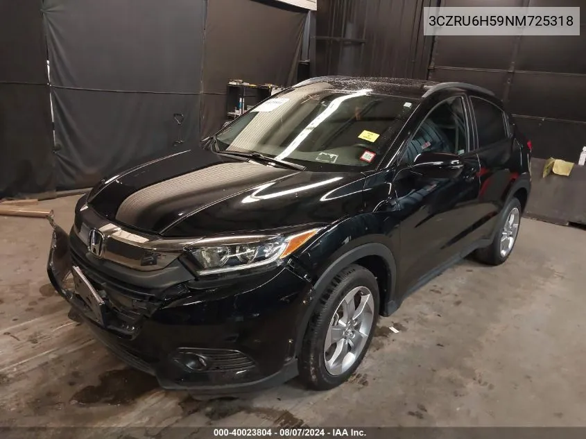 2022 Honda Hr-V Awd Ex VIN: 3CZRU6H59NM725318 Lot: 40023804