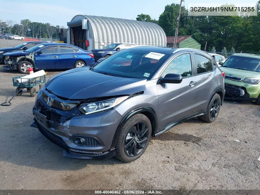 3CZRU6H19NM715255 2022 Honda Hr-V Awd Sport