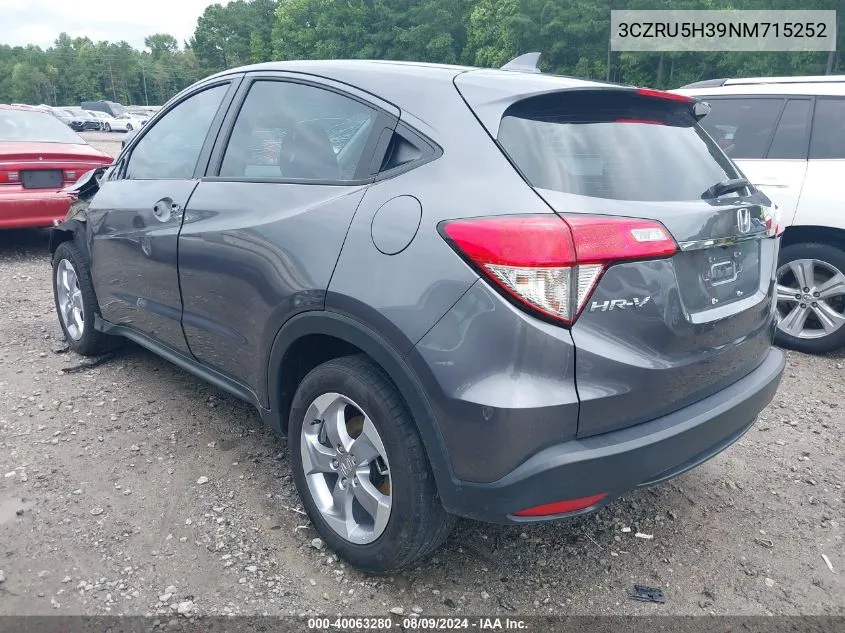 3CZRU5H39NM715252 2022 Honda Hr-V 2Wd Lx