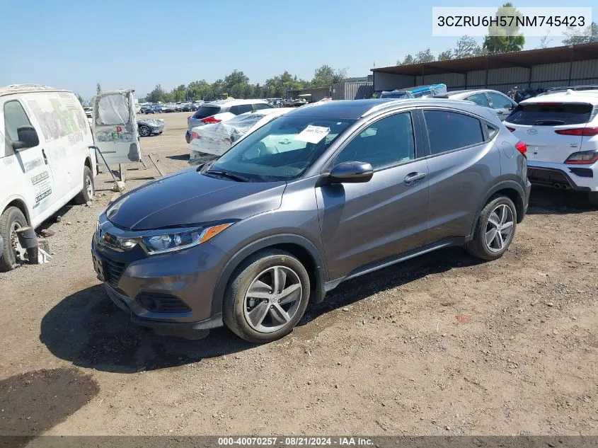 2022 Honda Hr-V Awd Ex VIN: 3CZRU6H57NM745423 Lot: 40351172