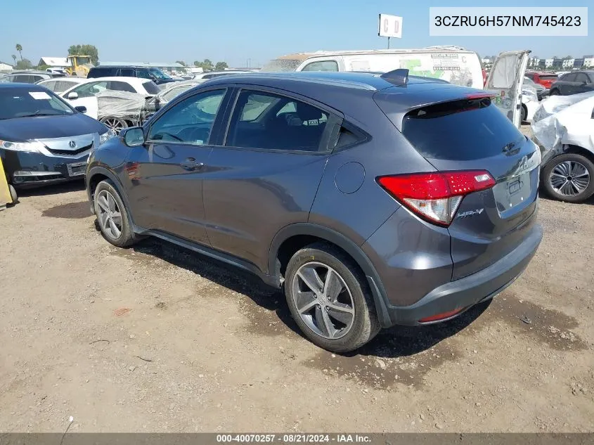 2022 Honda Hr-V Awd Ex VIN: 3CZRU6H57NM745423 Lot: 40351172