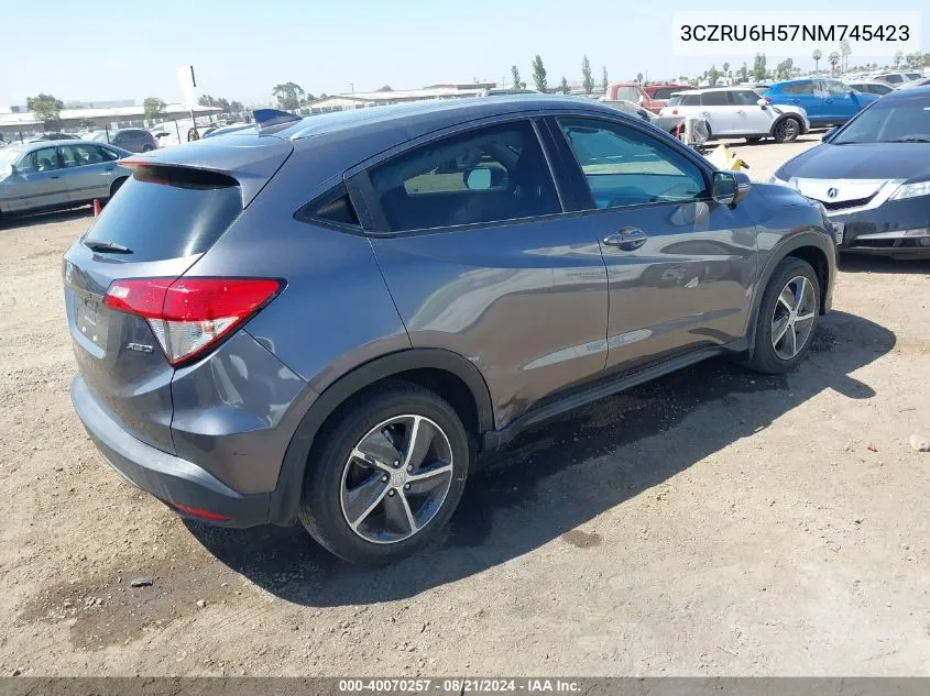 3CZRU6H57NM745423 2022 Honda Hr-V Awd Ex