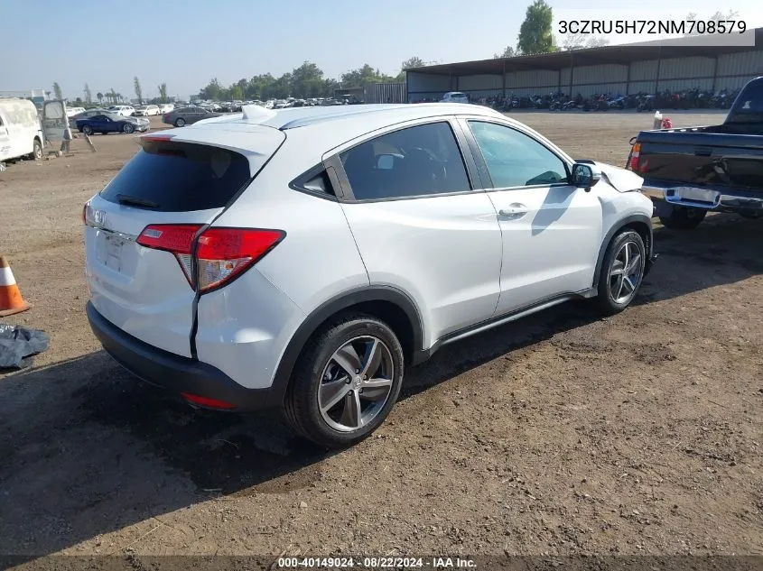 3CZRU5H72NM708579 2022 Honda Hr-V 2Wd Ex-L