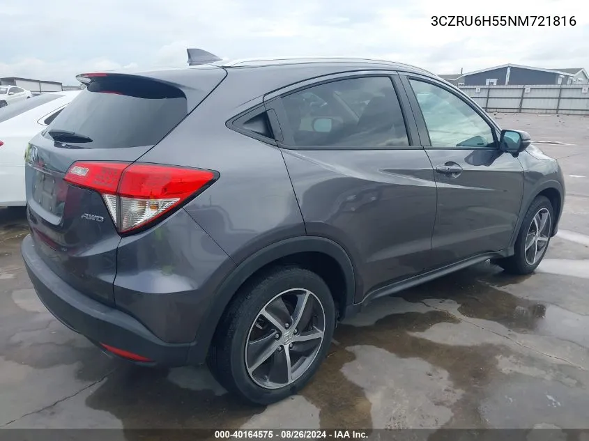 3CZRU6H55NM721816 2022 Honda Hr-V Awd Ex