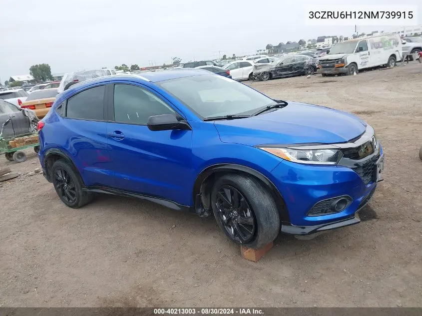 3CZRU6H12NM739915 2022 Honda Hr-V Awd Sport