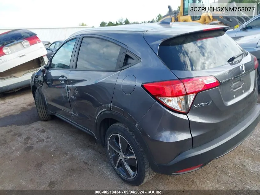 3CZRU6H5XNM753077 2022 Honda Hr-V Awd Ex