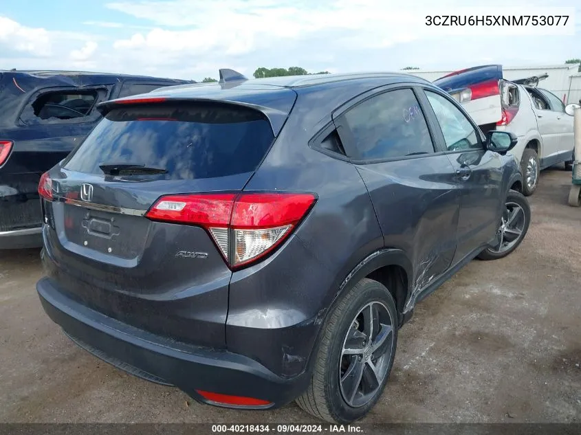 3CZRU6H5XNM753077 2022 Honda Hr-V Awd Ex